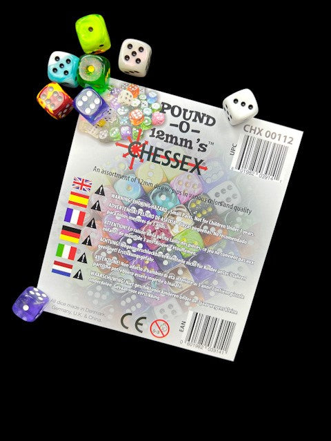 Pound-O-12mm d6 Dice | 1 Pound of Tiny 12mm Dice