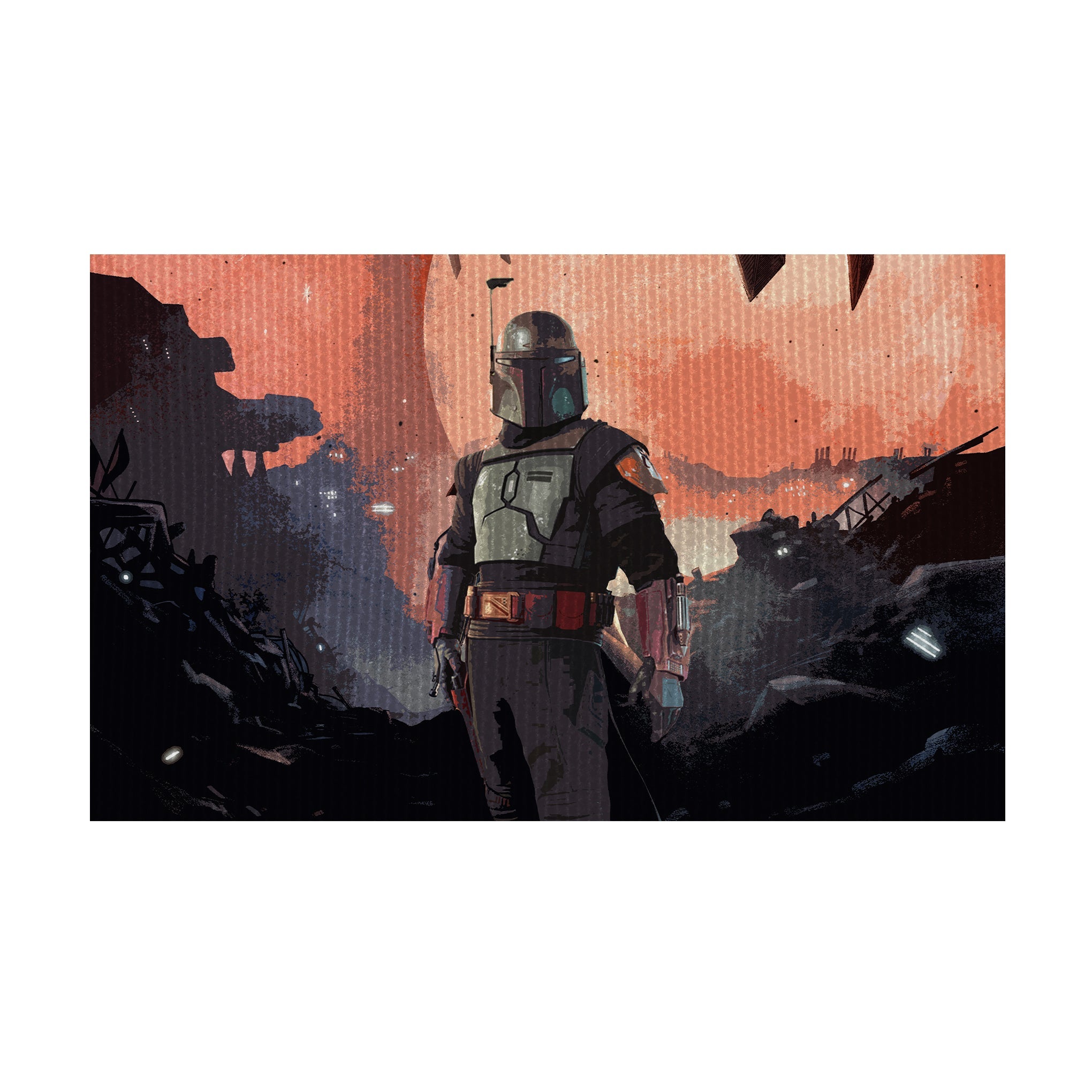 Boba Fett Star Wars inspired Gaming Rug - 62x40 inches
