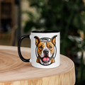Loves Pitbull & Coffee - Colored Mug