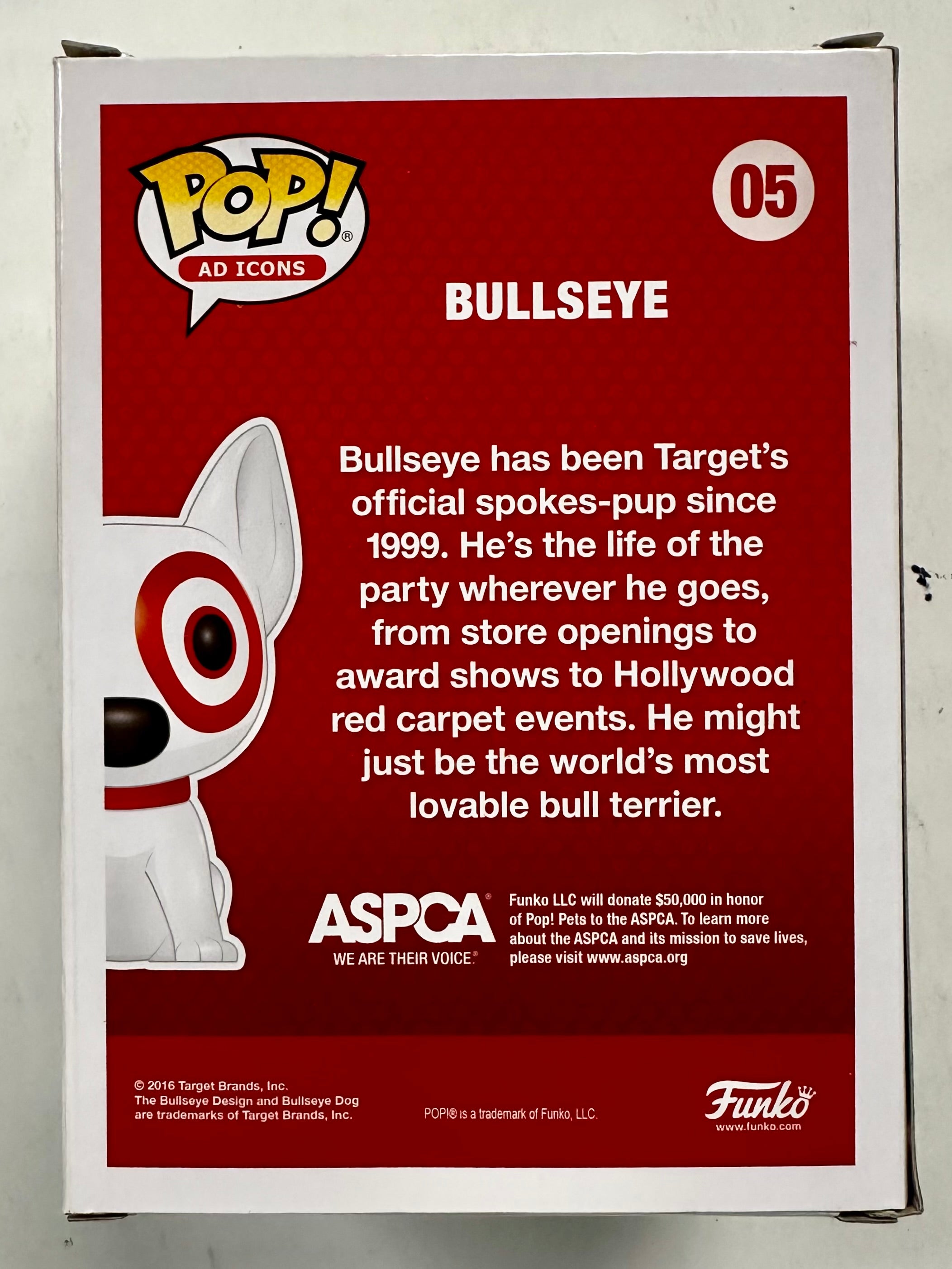 Funko Pop! Ad Icons Bullseye (Red Collar) #05 Target 2016 Vaulted Exclusive