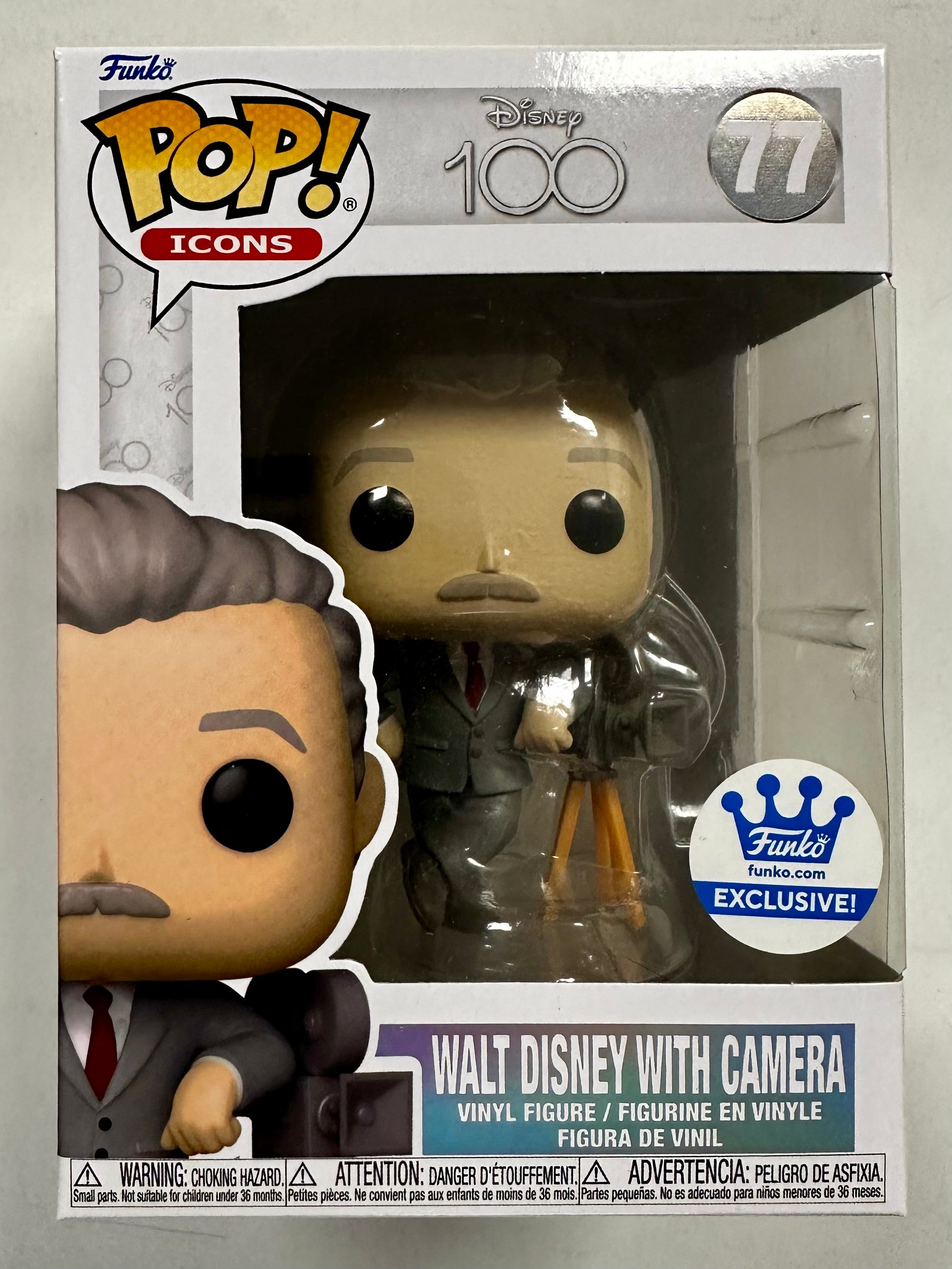 Funko Pop! Icons Walt Disney With Camera #77 Disney 100 FS 2023 Exclusive