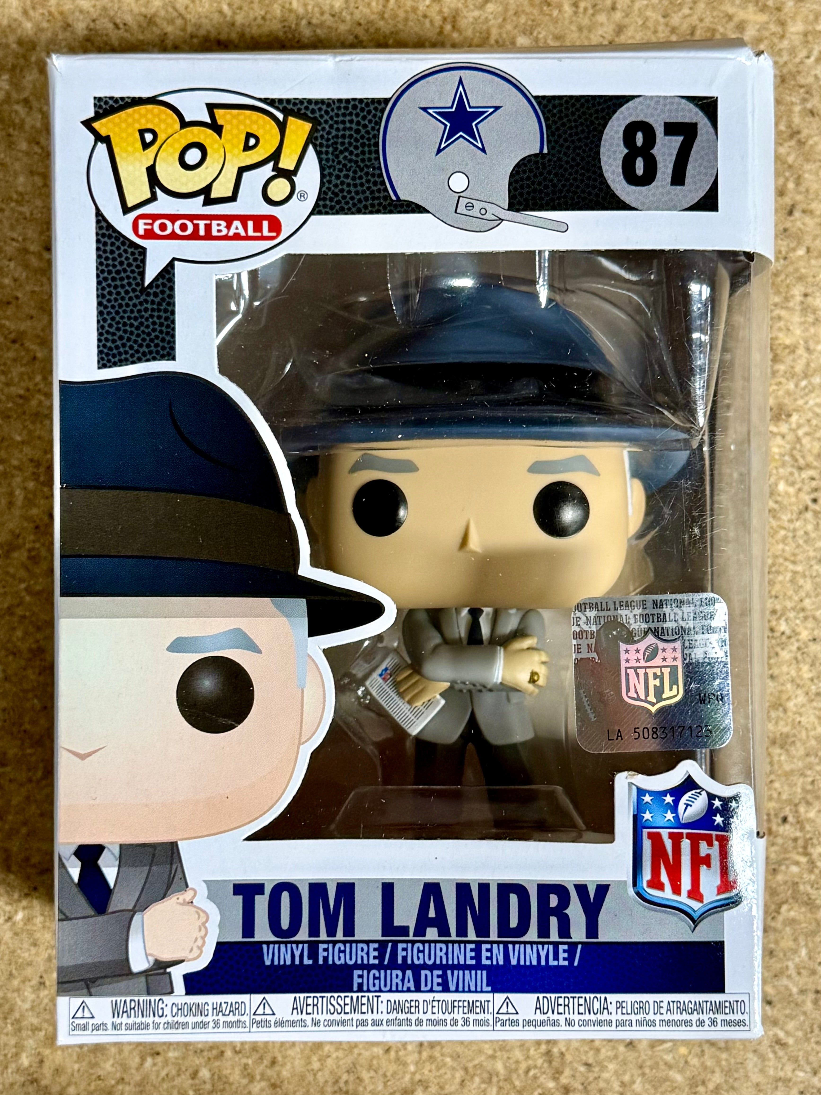 Funko Pop! Football Tom Landry #87 NFL Dallas Cowboys Coach 2017 How Bout Them