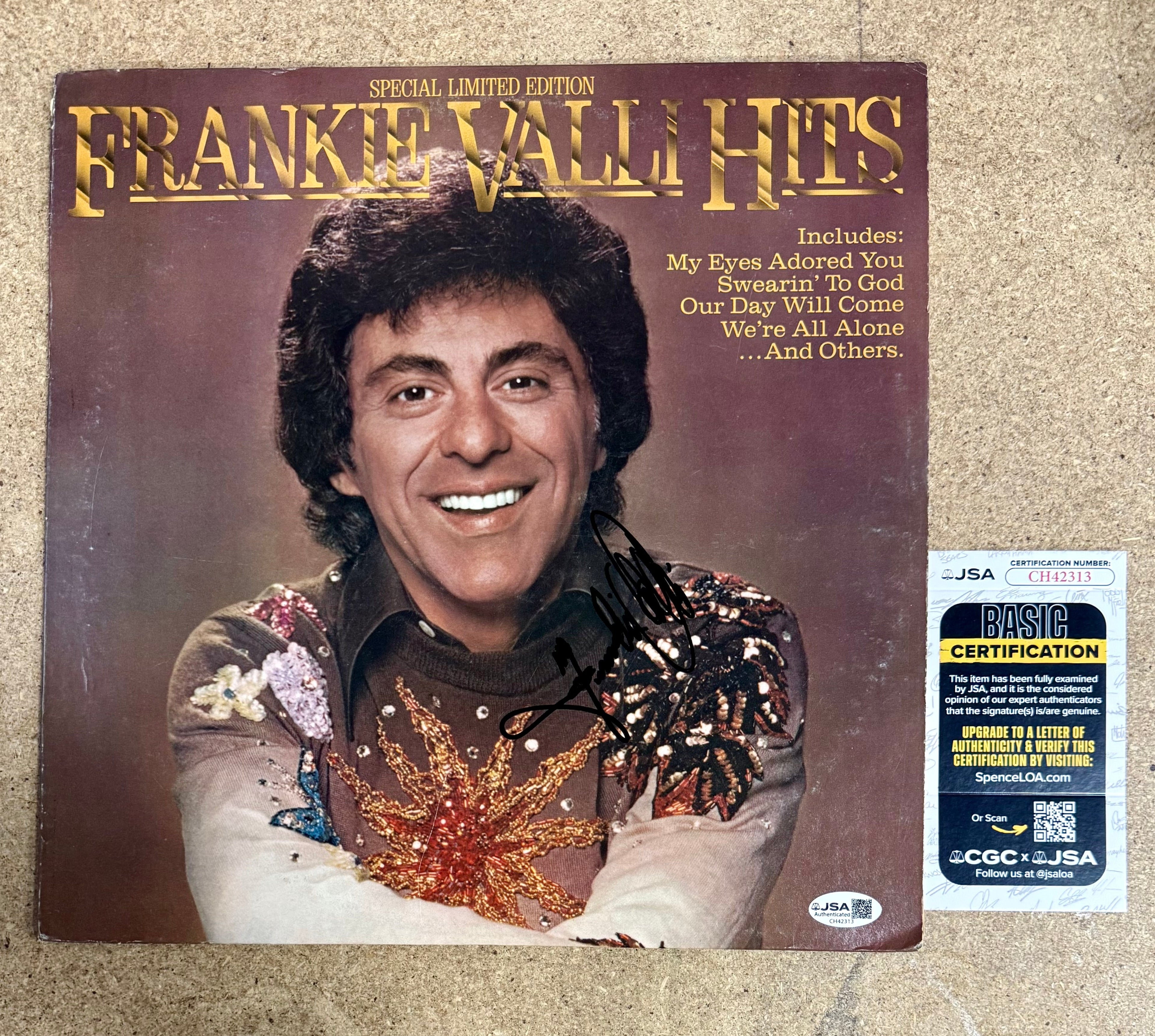 Frankie Valli Signed Of The (4) Four Seasons “Special Limited Edition Hits” 1978 Vinyl With JSA COA