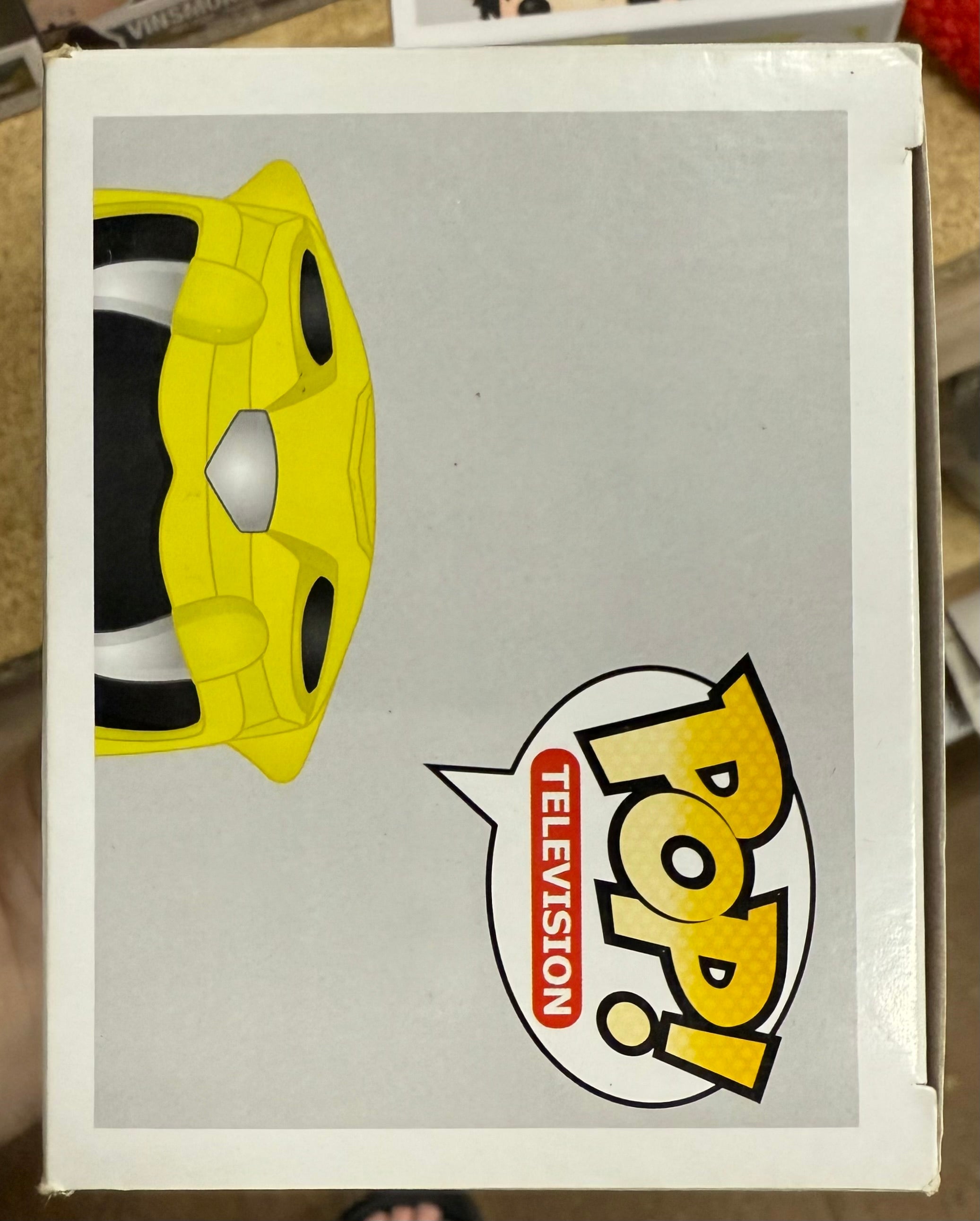 Funko Pop! Television Yellow Power Ranger #362 Saber Tooth Tiger 2016 Vaulted