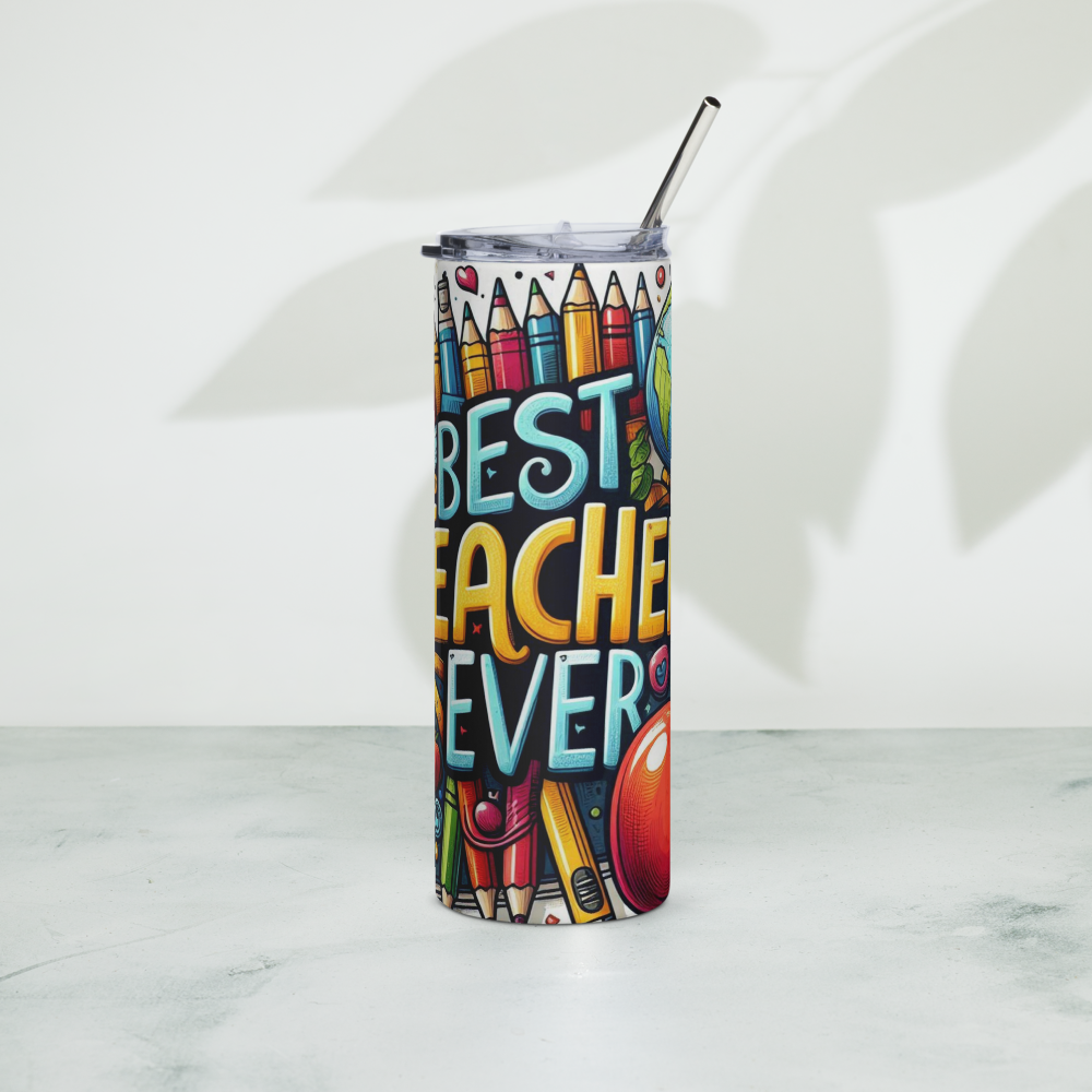 Best Teacher Ever Design Tumbler