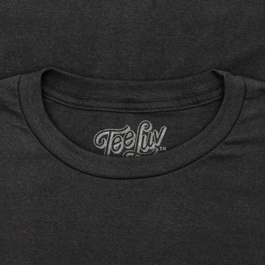 Distressed Miller High Life Logo Front and Back Print T-Shirt - Black