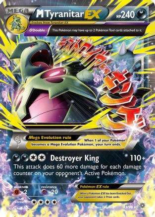 M Tyranitar EX 043/98 - XY  Ancient Origins Holofoil