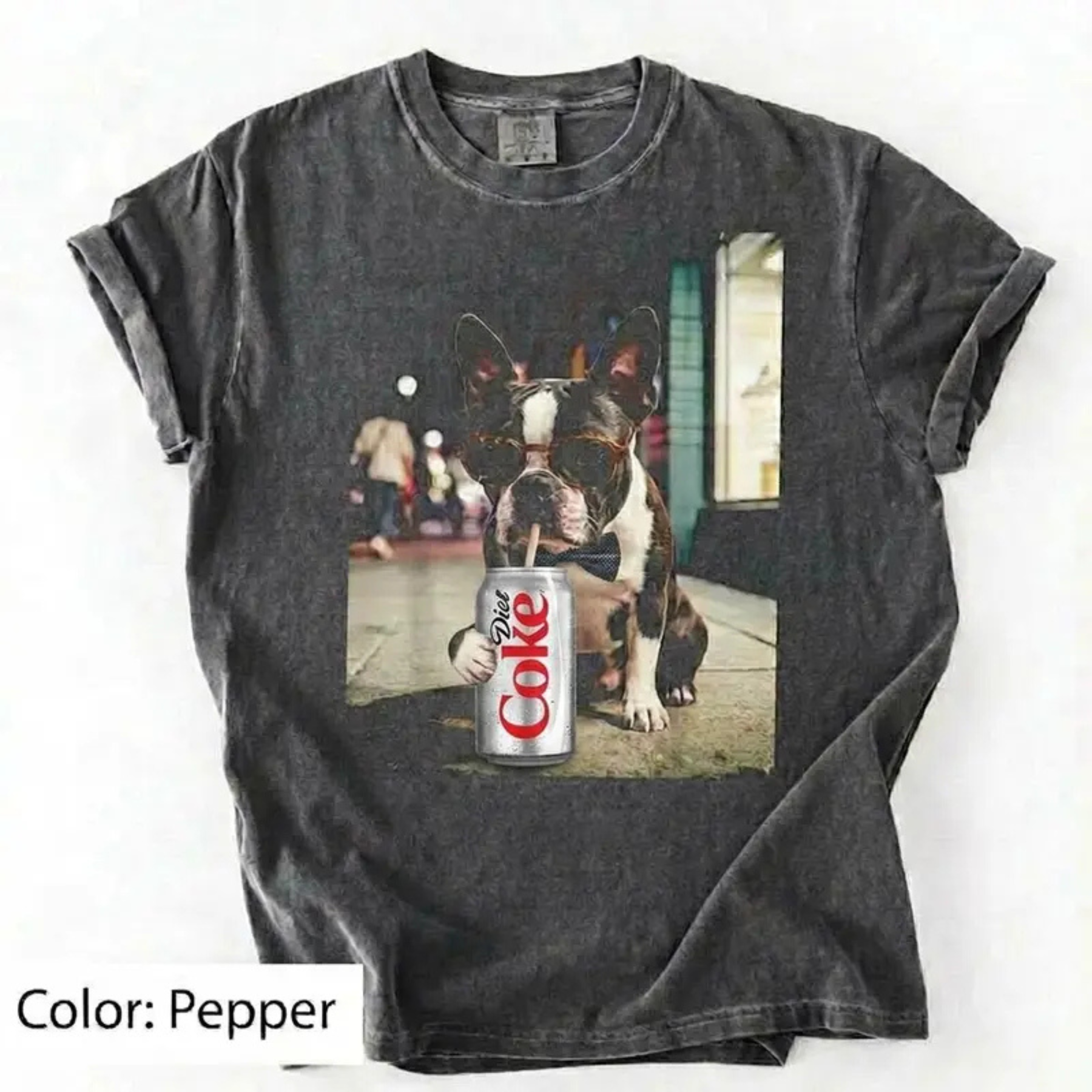 Dog Breeds "Drinking Diet Coke" Graphic T-Shirt