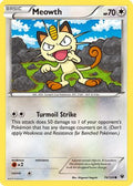 Meowth 074/124 - XY  Fates Collide Reverse Holofoil