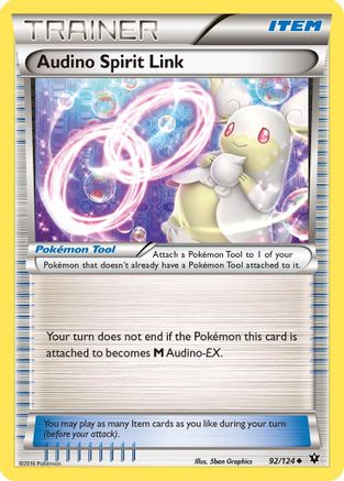 Audino Spirit Link 092/124 - XY  Fates Collide Reverse Holofoil