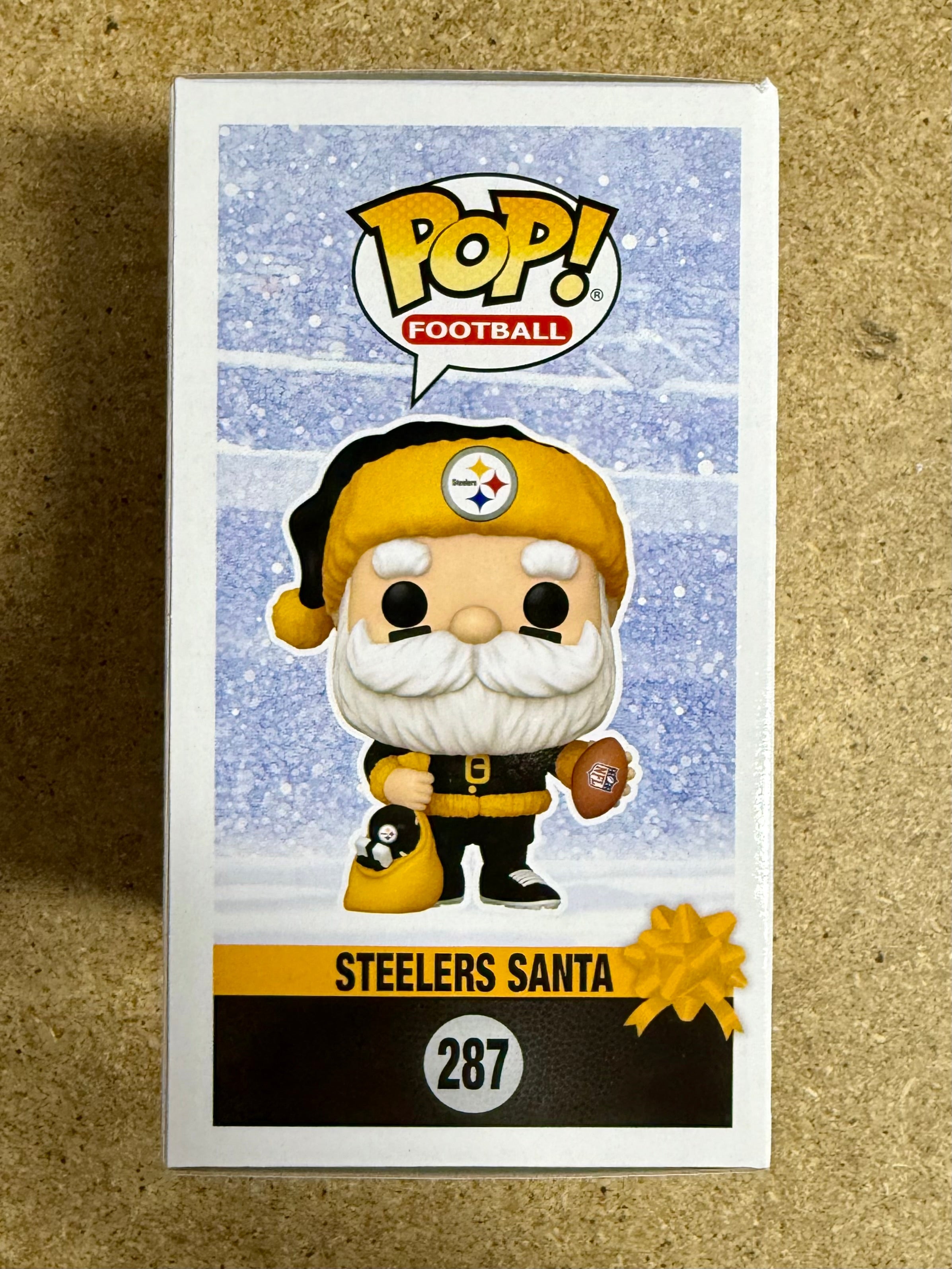 Brett Keisel Signed NFL Pittsburgh Steelers Santa Funko Pop! #287 With JSA COA