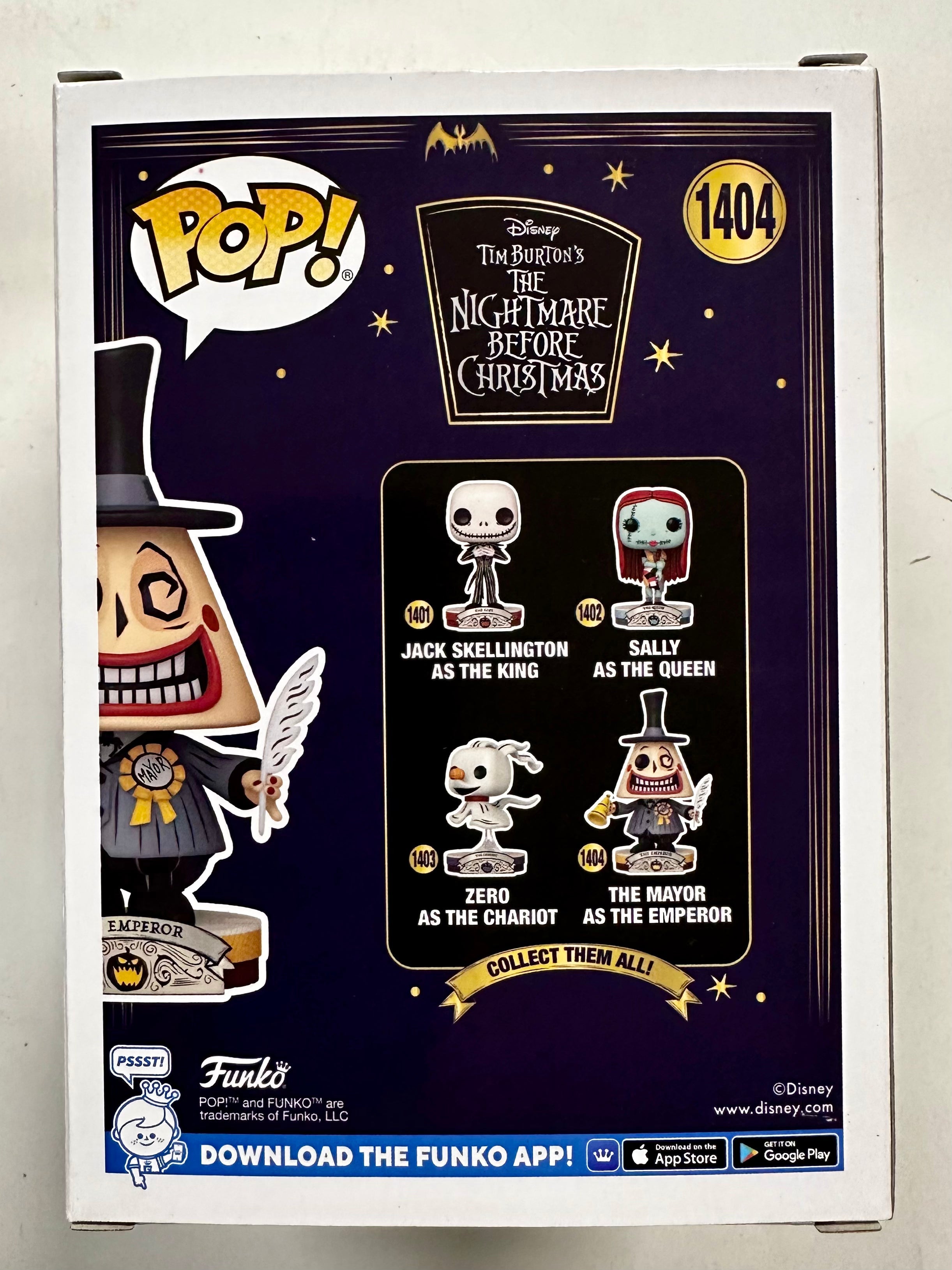 Funko Pop! Disney Mayor As The Emperor #1404 Nightmare Christmas 2023 Exclusive