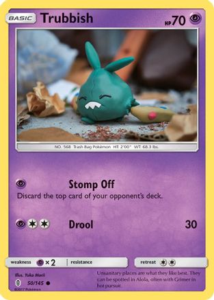 Trubbish 050/145 - SM  Guardians Rising Reverse Holofoil
