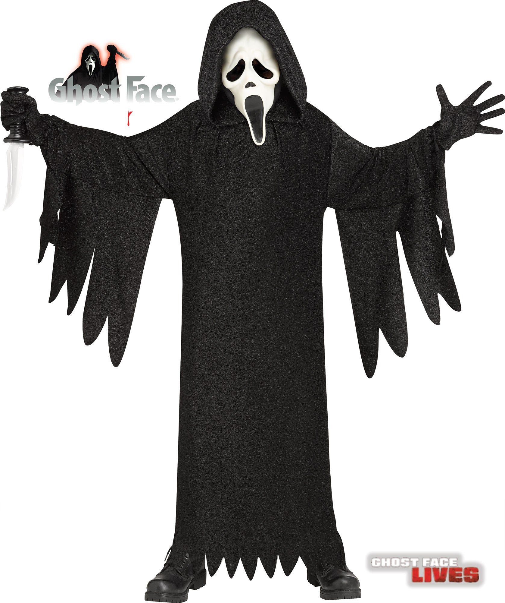 Scream Ghost Face 25th Anniversary Movie Addition Child Costume