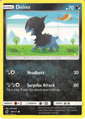 Deino 060/111 - SM  Crimson Invasion Reverse Holofoil