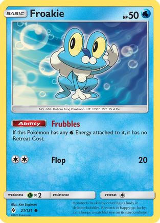 Froakie 021/131 - SM  Forbidden Light Reverse Holofoil