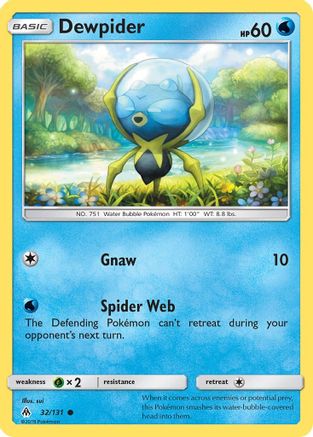 Dewpider 032/131 - SM  Forbidden Light Reverse Holofoil