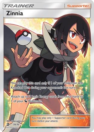 Zinnia (Full Art) 070/70 - Dragon Majesty Holofoil