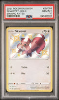 Graded 2021 Pokemon Shining Fates Skwovet #SV099 Holo SWSH Trading Card Game PSA 10 Gem Mint