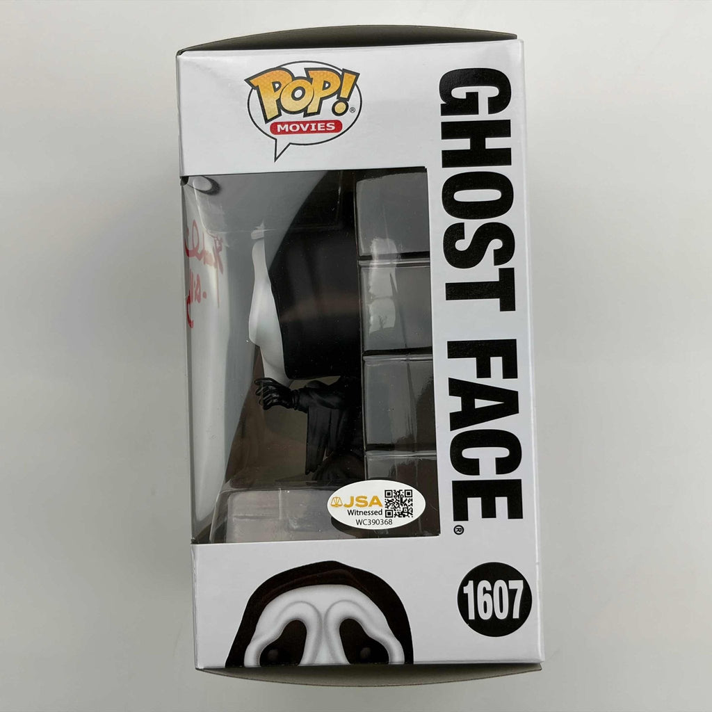 Autographed/Signed Skeet Ulrich Inscribed Billy Ghostface Scream Funko Pop #1607 Movie Figurine Toy JSA COA