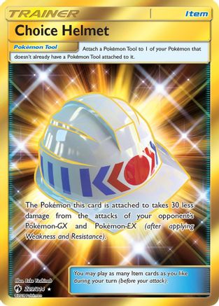 Choice Helmet (Secret) 229/214 - SM  Lost Thunder Holofoil