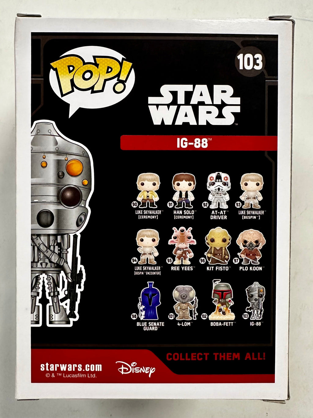 Funko Pop! Star Wars Droid IG-88 #103 Smugglers Bounty 2016 Vaulted Exclusive