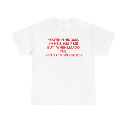"DMs" T-Shirt - Funny 'Direct Messages' Social Media Tee