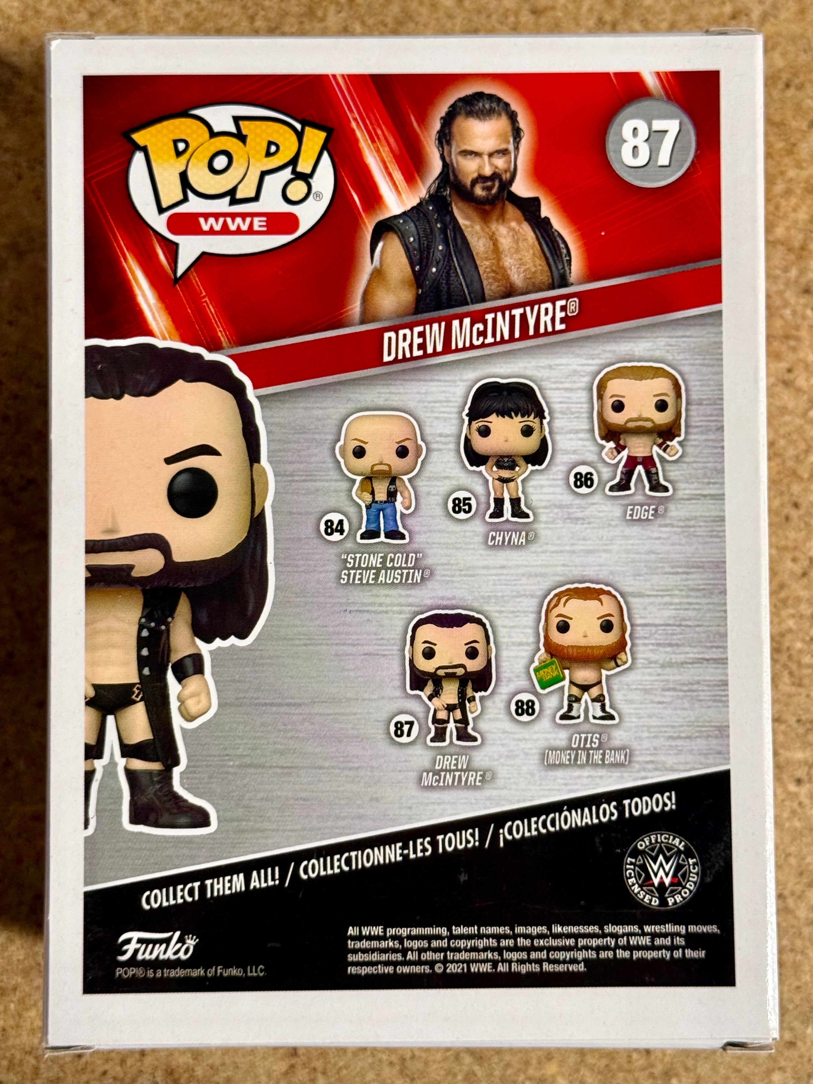 Funko Pop! WWE Drew McIntyre #87 Wrestling 2021 Scottish Warrior