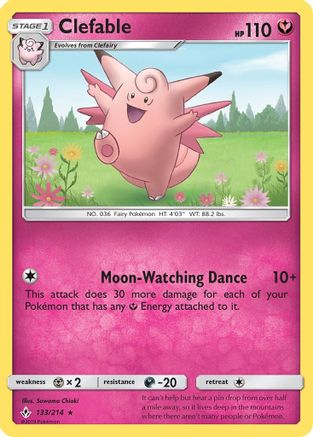 Clefable 133/214 - SM  Unbroken Bonds