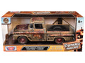 1958 Chevrolet Apache Fleetside Pickup Brown (Rusted) "Weathered Treasures" Series 1/24 Diecast Model Car by Motormax  free shipping USA