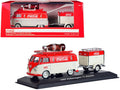 1960 Volkswagen T1 Kombi Van with Trailer Red and Cream "Coca Cola" 1/43 Diecast Model Car by Motorcity Classics  free shipping USA
