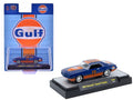 1969 Chevrolet Camaro Custom #20 "Gulf Oil" Dark Blue and Orange Limited Edition to 5500 pieces Worldwide 1/64 Diecast Model Car by M2 Machines  free shipping USA