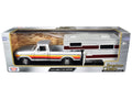 1979 Ford F-150 Custom Pickup Truck Silver Metallic with Side Stripes with Camper Shell "American Classics" Series 1/24 Diecast Model Car by Motormax  free shipping USA