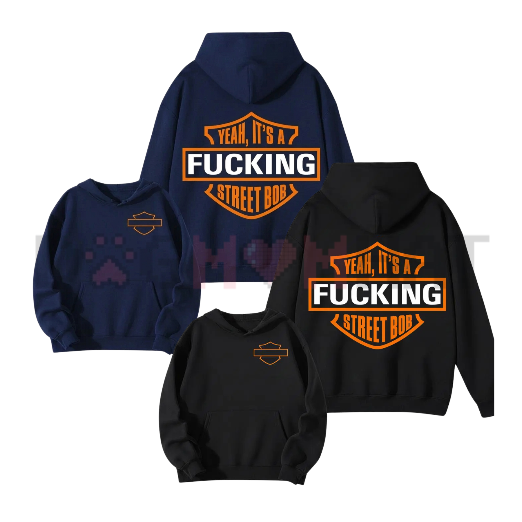 "Yeah It’s A F* StreetBob" Biker Hoodie – Rebel Streetwear Graphic Top