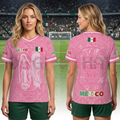 Light Pink Virgencita & San Juditas Mexico Soccer Jersey