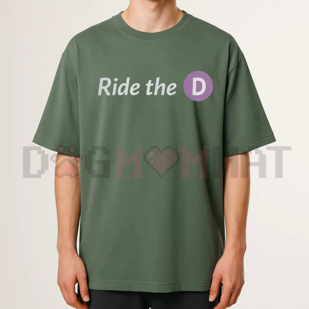 "Ride The D" Funny Urban Transit T-Shirt
