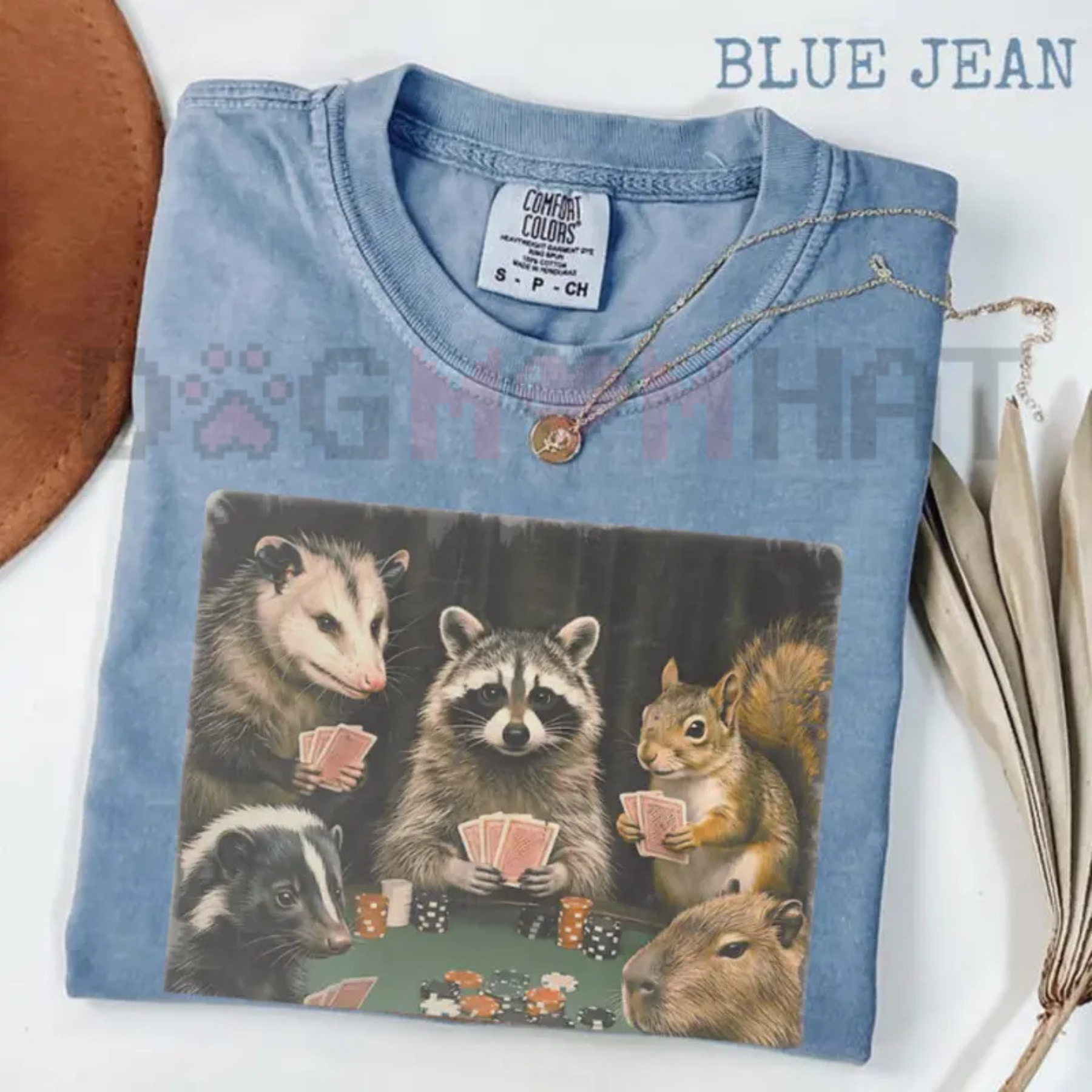 Comfort Colors "Animals Playing Poker" Meme T-Shirt