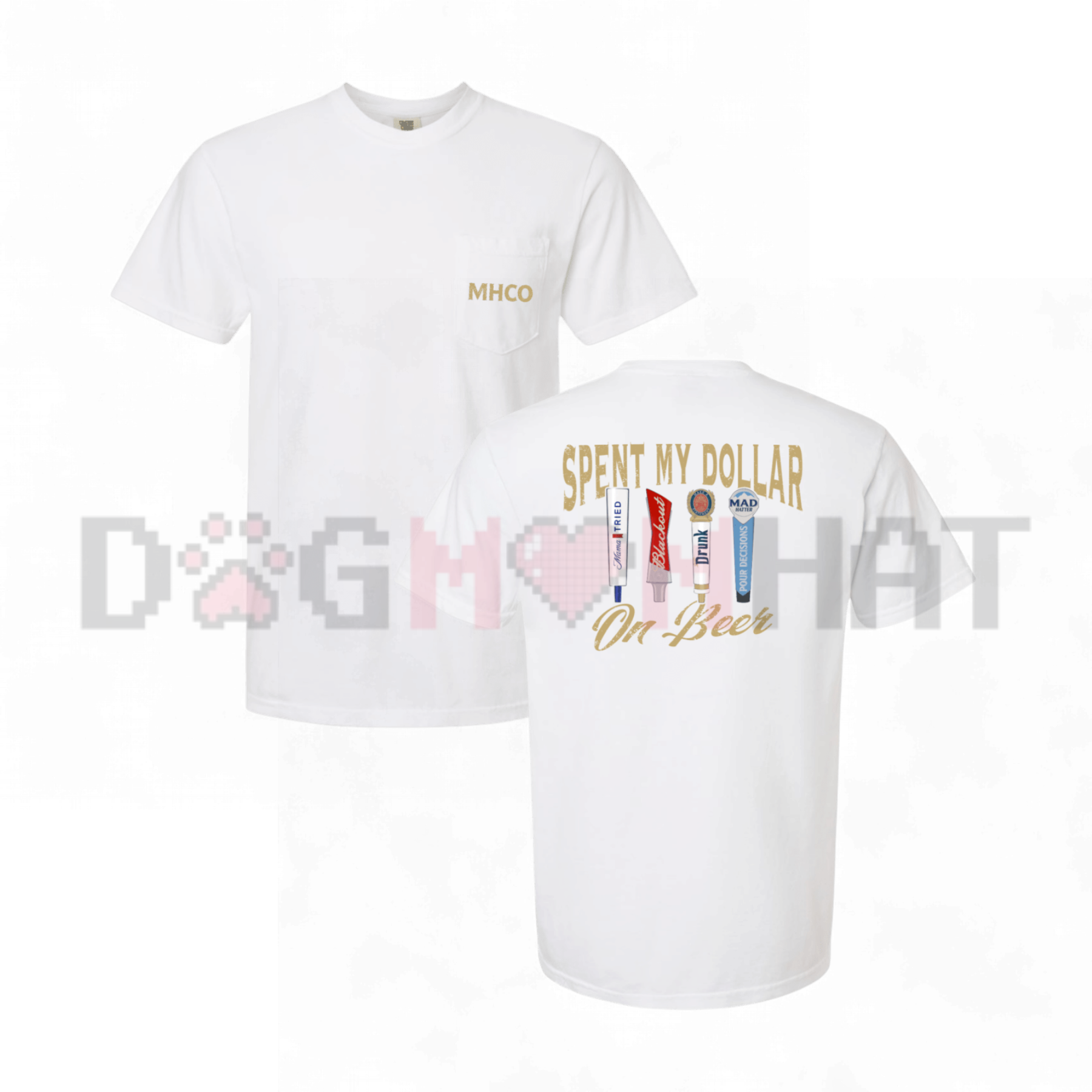 "Spent My Dollar On Beer" Vintage Graphic Tee