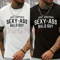 Bald Guy Print Men’s Crew Neck T-Shirt