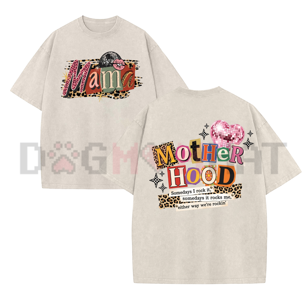 Vintage Wash "MOM" Graphic Tee