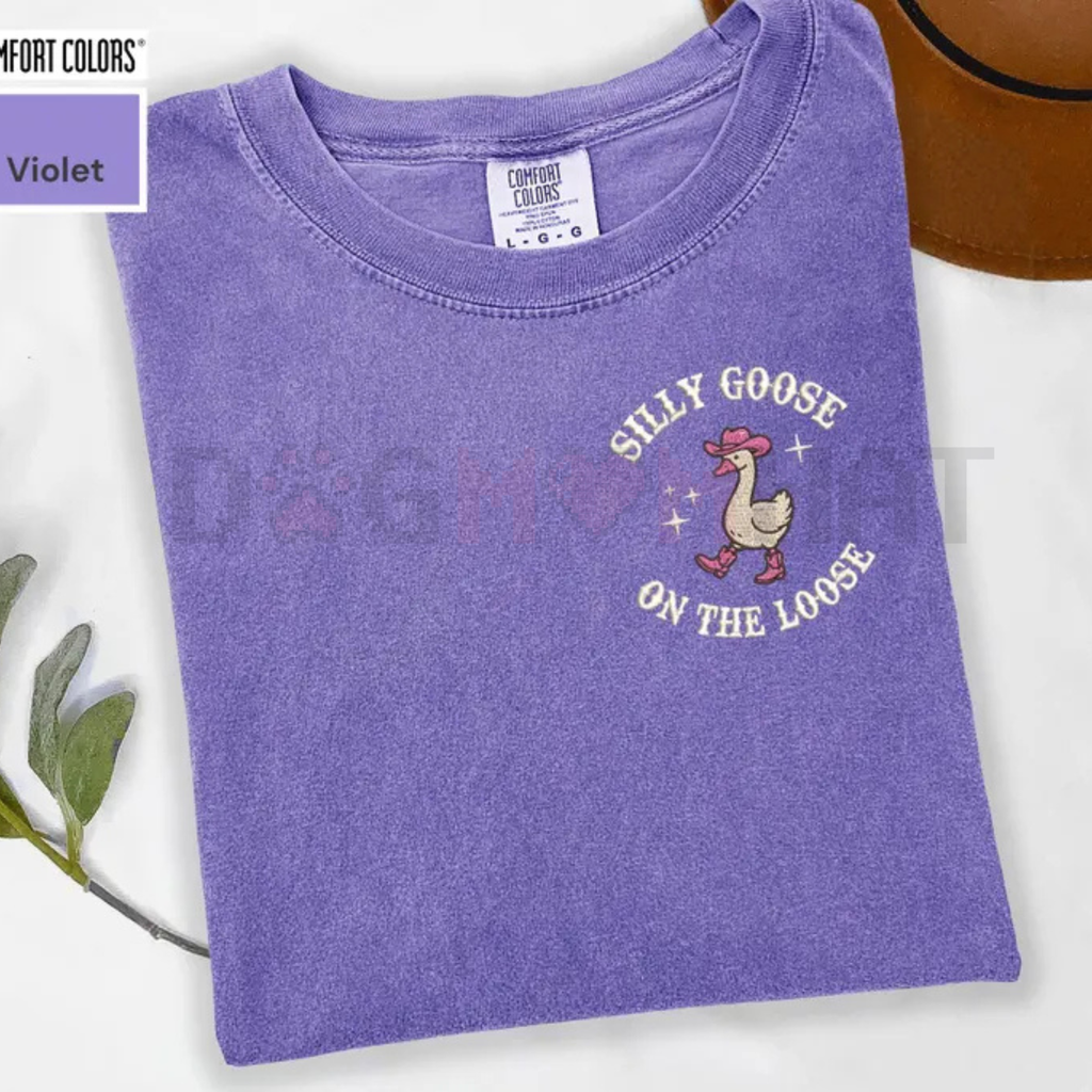 Funny Goose on the Loose Graphic Tee