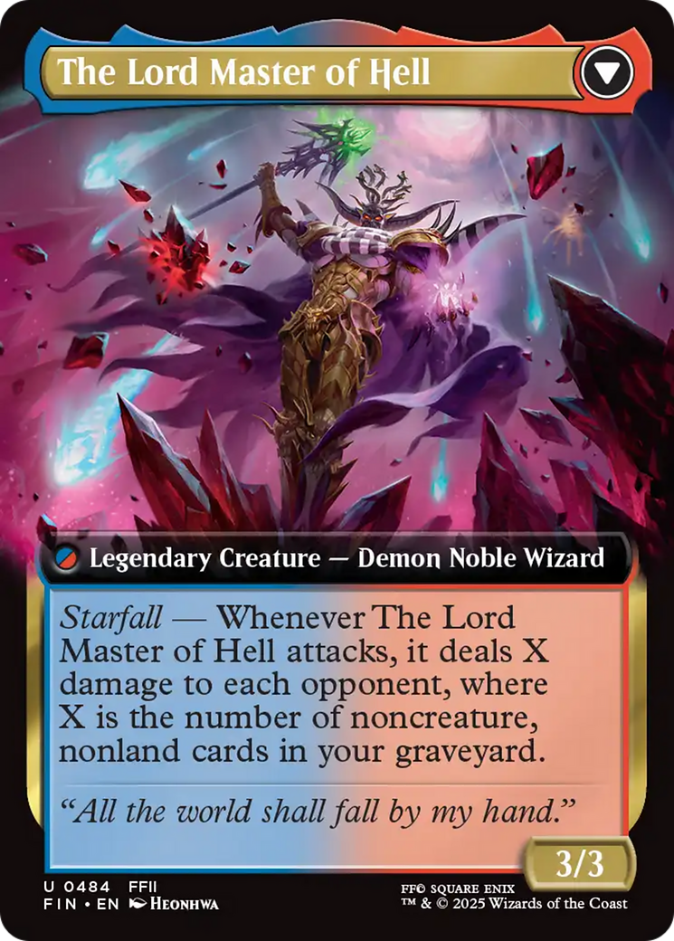 The Emperor of Palamecia // The Lord Master of Hell (FIN-484) - FINAL FANTASY: (Extended Art) Foil