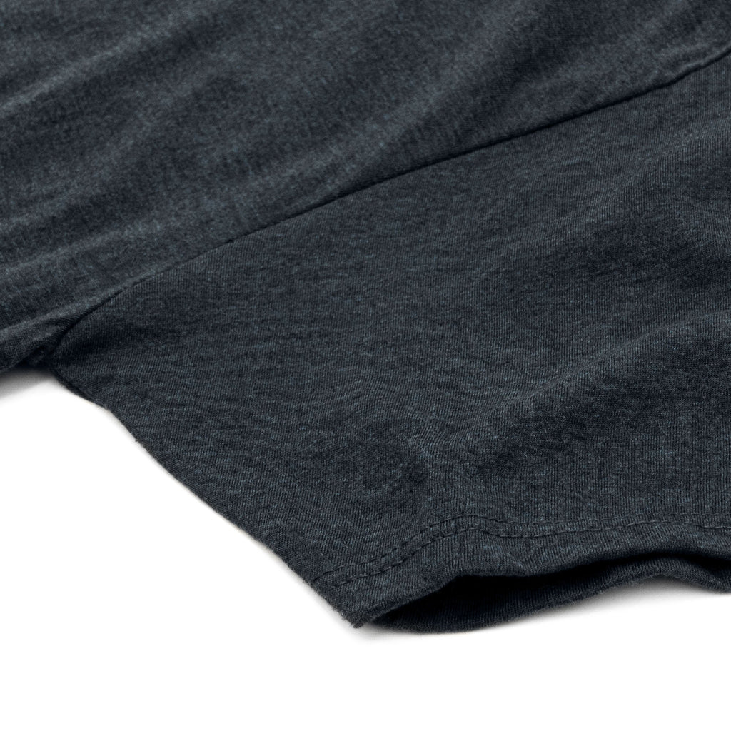 Miller Lite Beer Logo Front and Back Print T-Shirt - Denim Black Heather