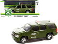 2011 Chevrolet Tahoe Police Car Matt Green "Carabineros de Chile" G.O.P.E. "Grupo de Operaciones Policiales Especiales" 1/43 Diecast Model Car by Greenlight  free shipping USA