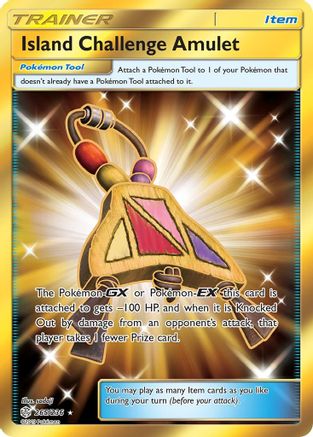 Island Challenge Amulet (Secret) 265/236 - SM  Cosmic Eclipse Holofoil