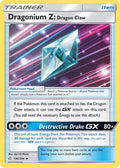 Dragonium Z: Dragon Claw 190/236 - SM  Cosmic Eclipse Reverse Holofoil