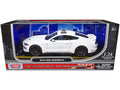 2018 Ford Mustang GT Police Car Unmarked Plain White "Law Enforcement and Public Service" Series 1/24 Diecast Model Car by Motormax  free shipping USA