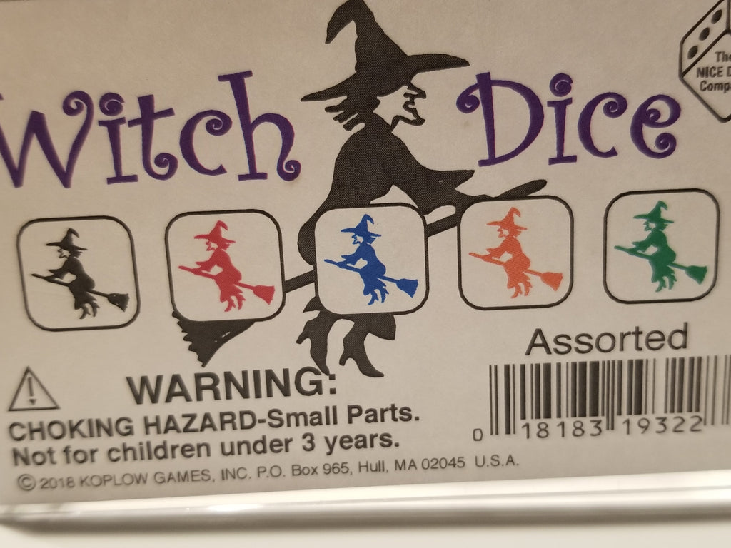 Red Witch and Witch Hats Dice Custom