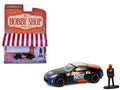 2020 Nissan 370z "NOS Nitrous Oxide Systems" Black with Graphics and Race Car Driver "The Hobby Shop" Series 16 1/64 Diecast Model Car by Greenlight  free shipping USA