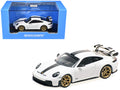 2025 Porsche 911 (992.2) GT3 Weissach Package White with Carbon Stripe Limited Edition to 240 pieces Worldwide 1/64 Diecast Model Car by Minichamps  free shipping USA